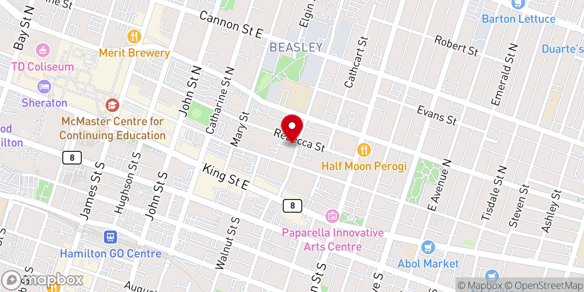 Map showing location of The Salvation Army
