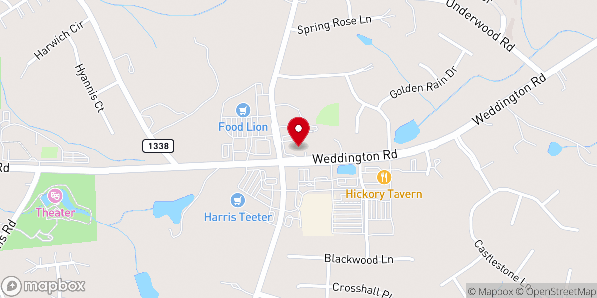 Map showing location of New Vision Mission Church