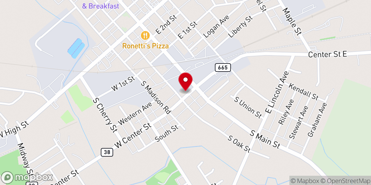 Map showing location of St Paul Ame Church