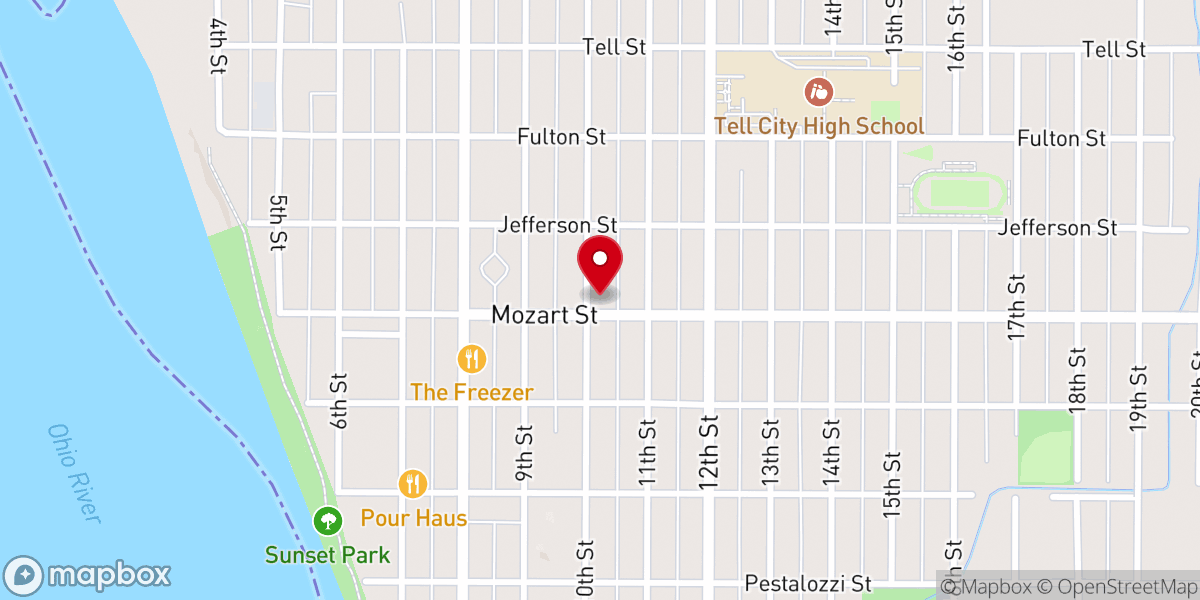 Map showing location of First United Methodist Church
