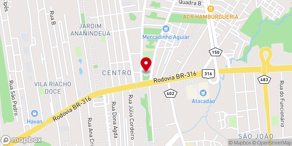 Map showing location of Paróquia Santuário Nossa Senhora das Graças da Medalha Milagrosa
