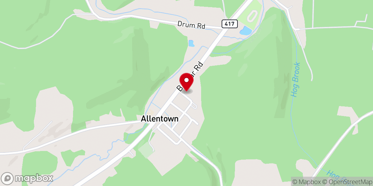 Map showing location of Community Action Angels