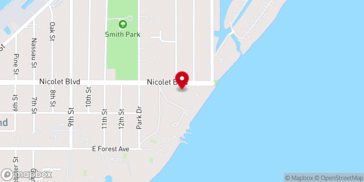 Map showing location of Congregational United Church of Christ