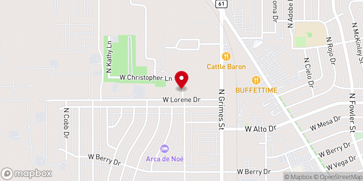 Map showing location of Belvue Church
