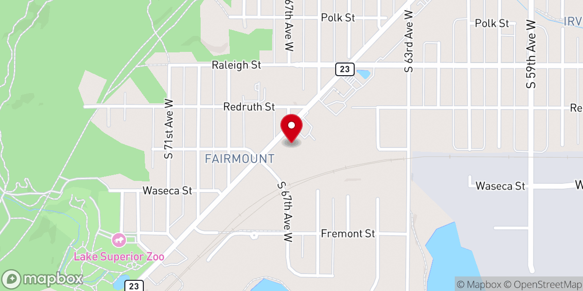Map showing location of Bethany Community Church
