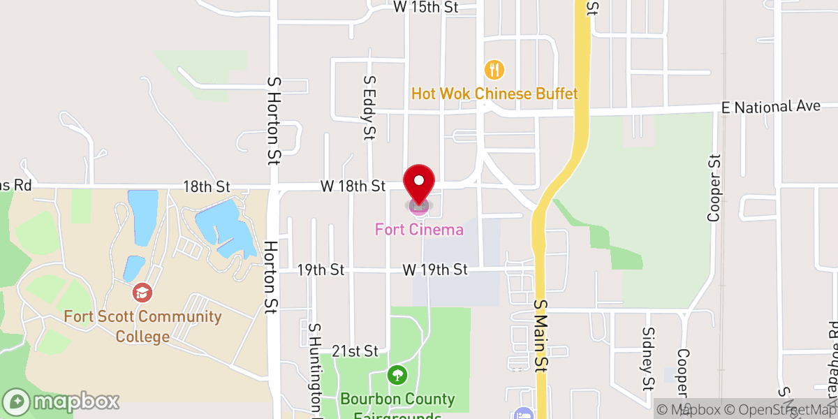 Map showing location of FLAG Church Fort Scott