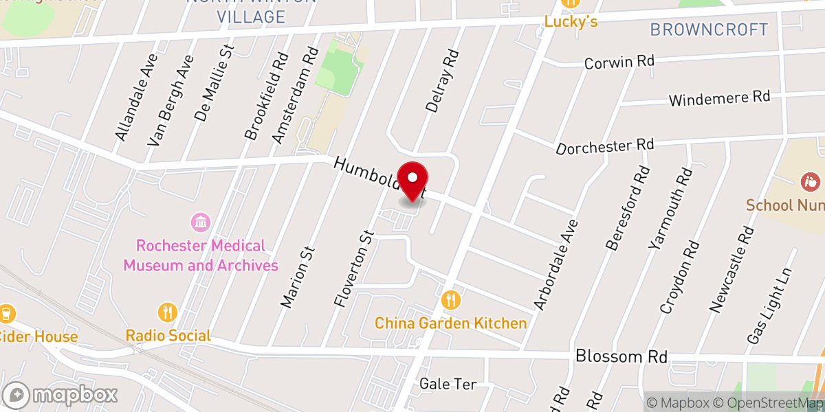 Map showing location of St John the Evangelist Church, Peace of Christ Parish