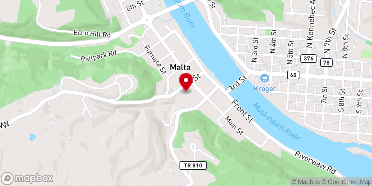 Map showing location of MALTA UMC YOUTH BUILDING