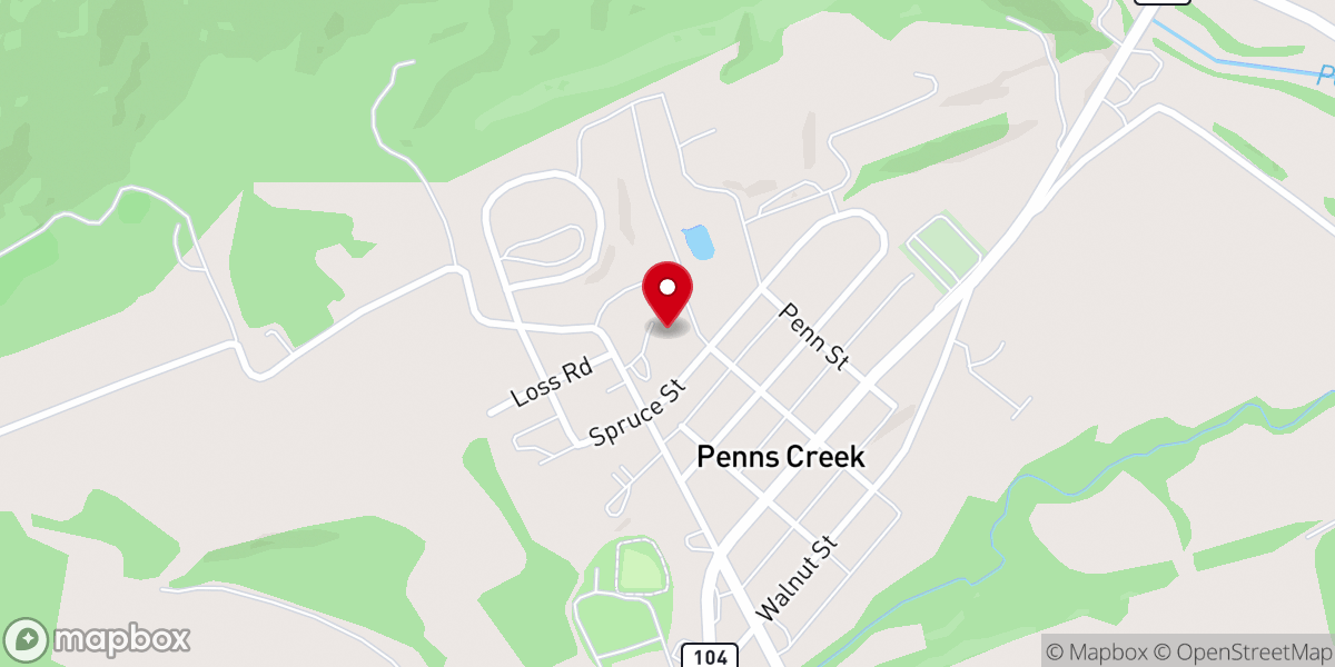 Map showing location of G I Straub Tabernacle