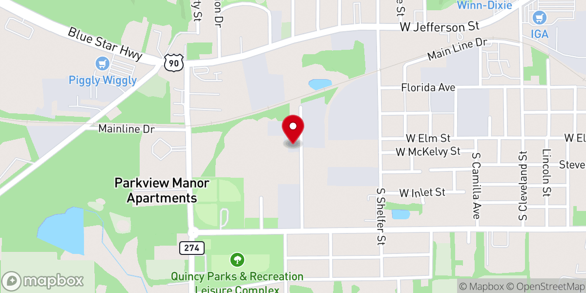 Map showing location of Life Changing Faith Church