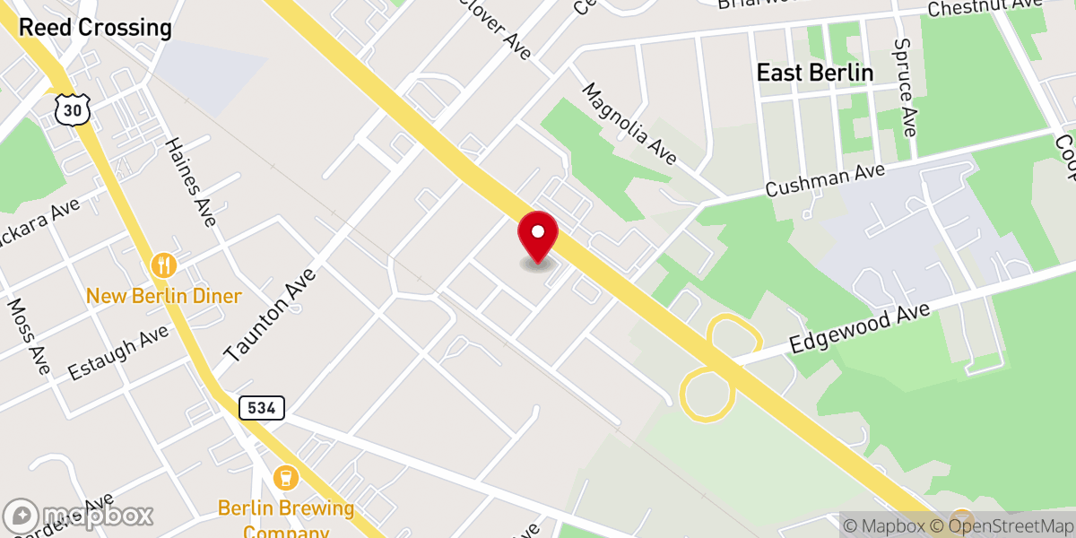 Map showing location of Rock Christian Center