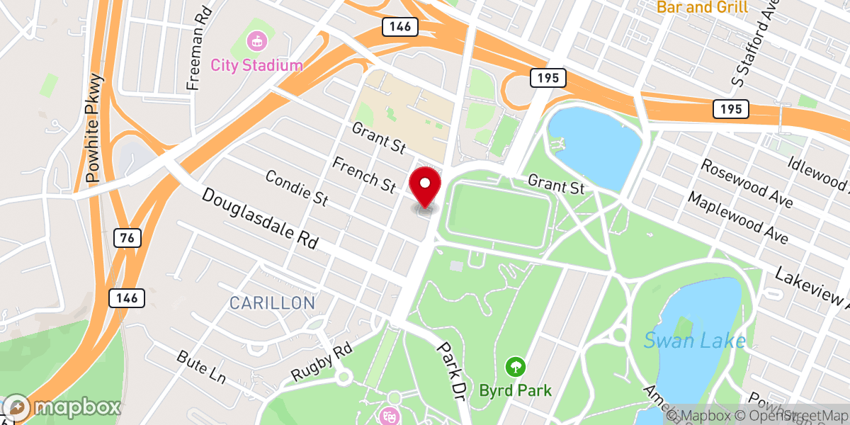 Map showing location of Unity of Richmond