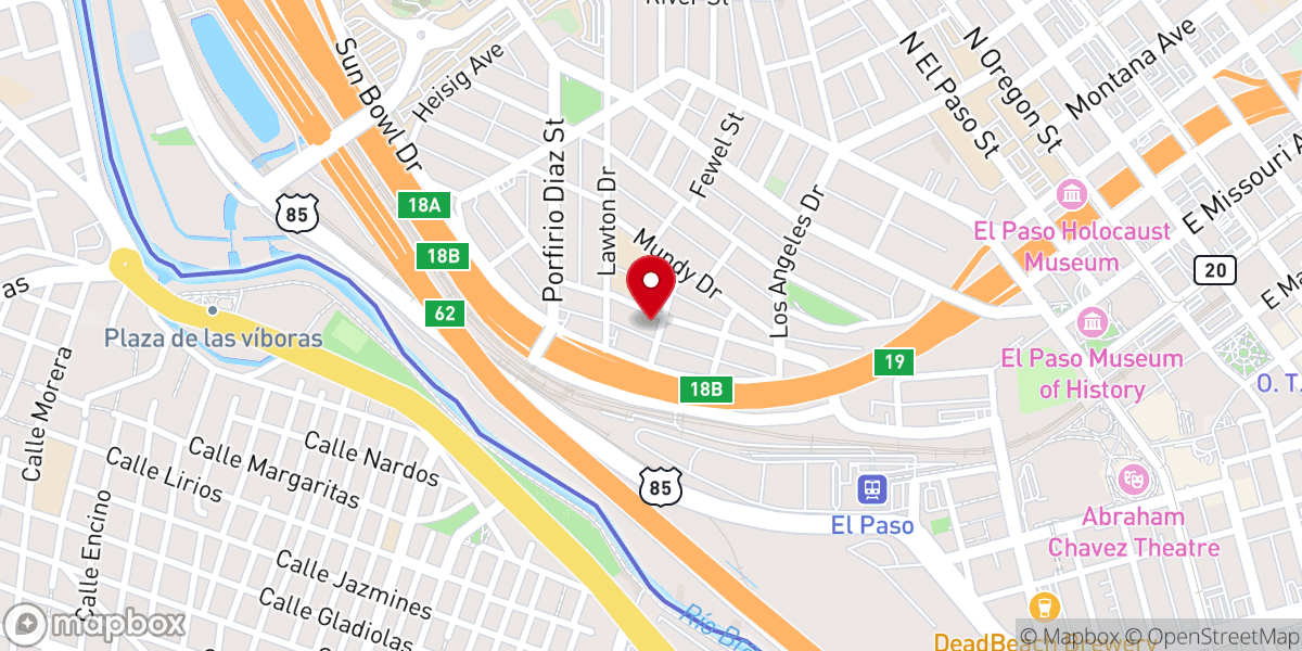 Map showing location of Holy Family Catholic Church