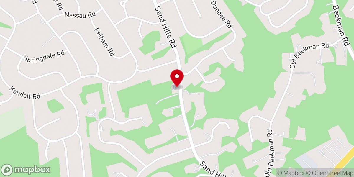 Map showing location of Hosanna South Brunswick Church