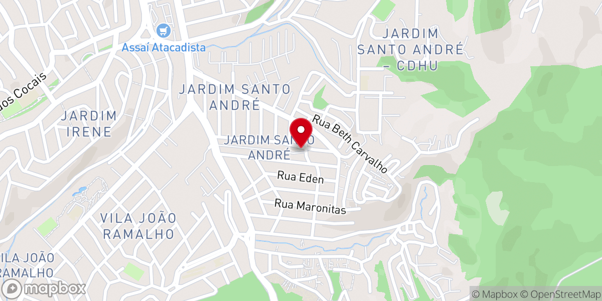 Map showing location of Igreja Batista , Casa Ademir