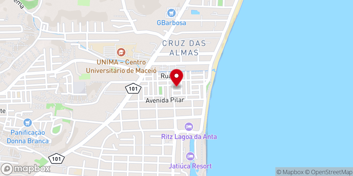 Map showing location of Paróquia Sagrado Coração de Jesus