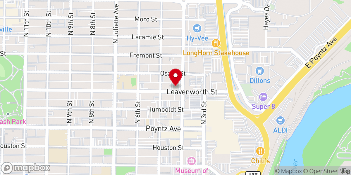 Map showing location of Christian Disciples Fellowship Church