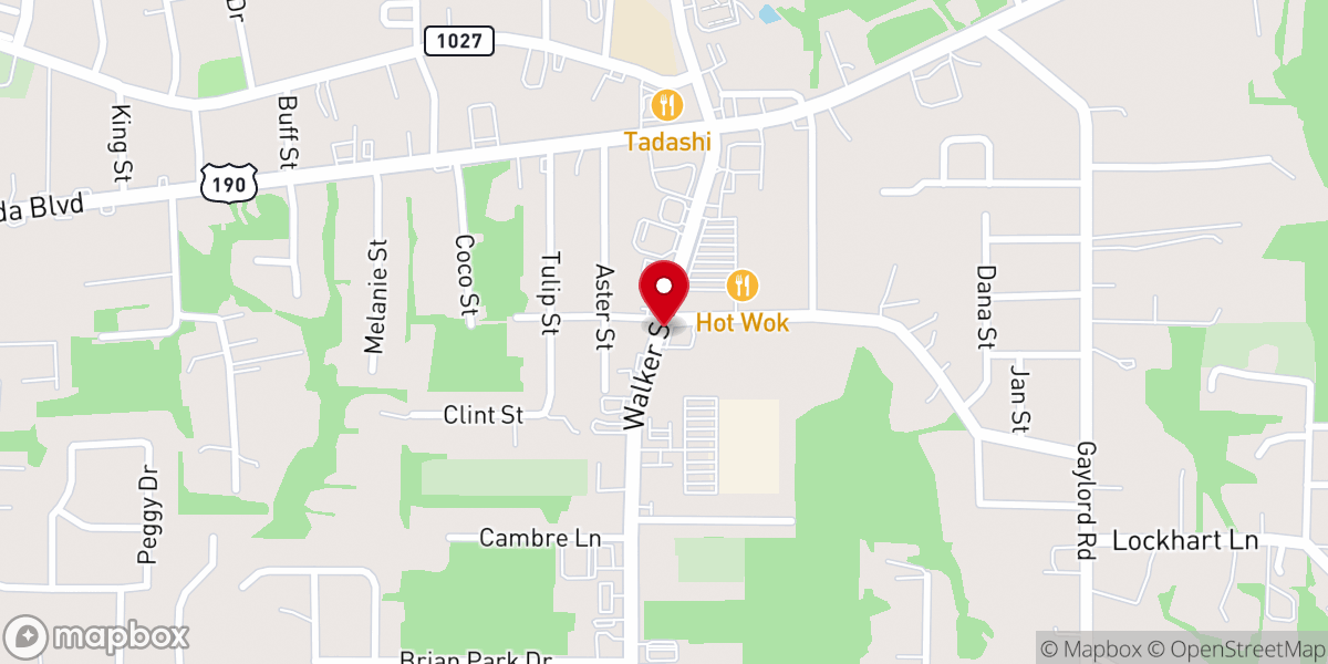 Map showing location of Livingston Parish Veteran Association