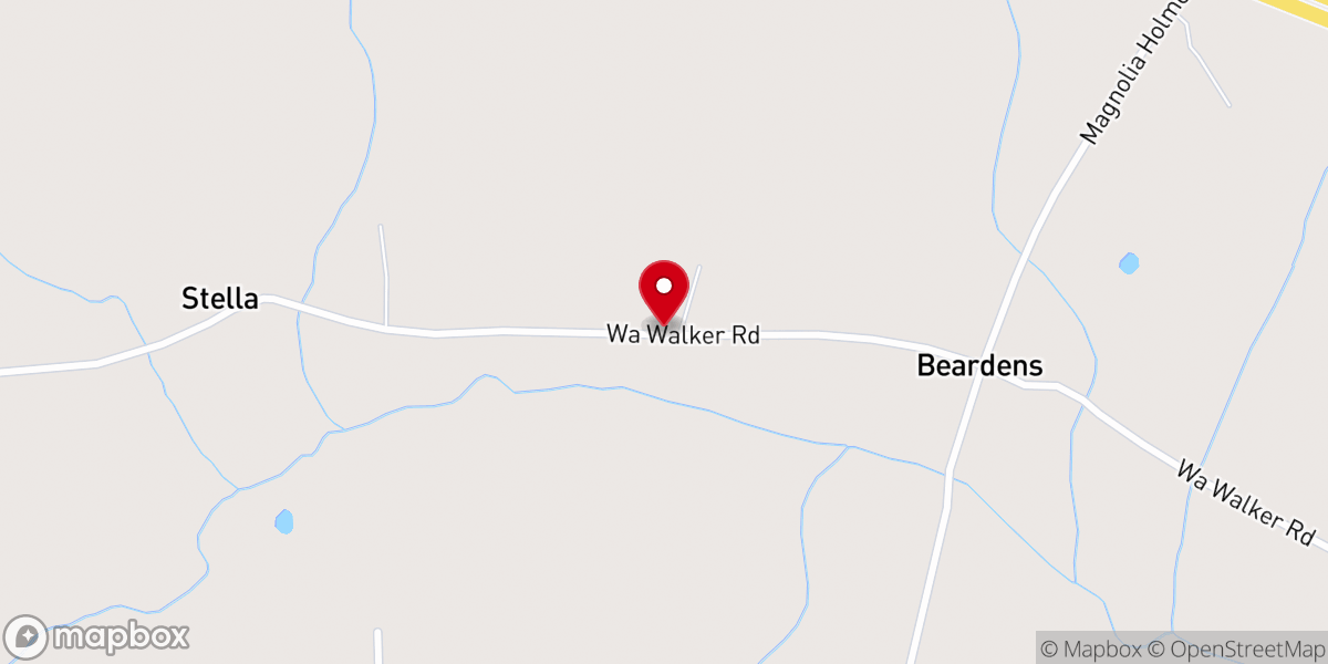 Map showing location of Pleasant Grove Church