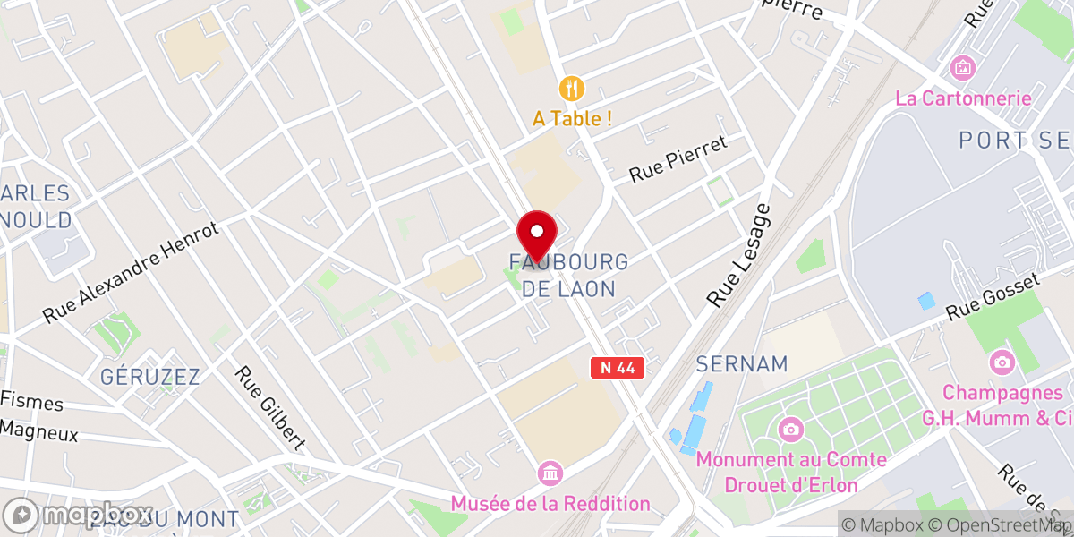 Map showing location of Église Saint-Thomas