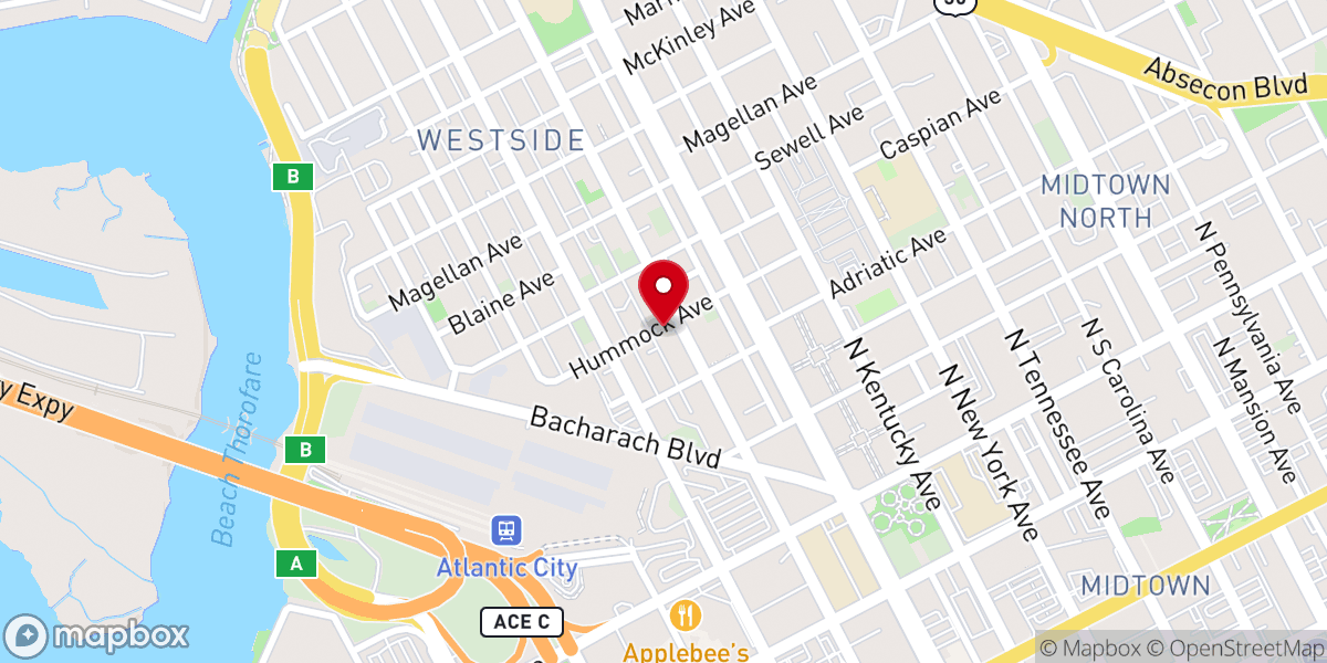 Map showing location of Iglesia Pentecostal Cristo En Las Antillas Inc
