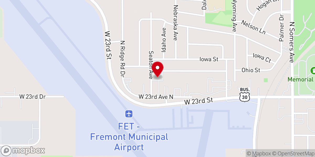 Map showing location of Full Life Church