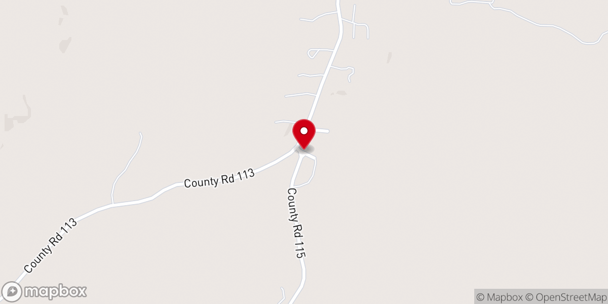 Map showing location of Clarks Chapel