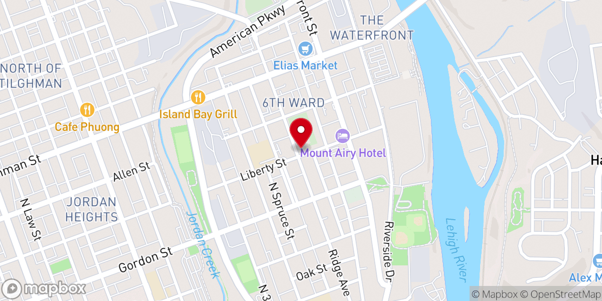 Map showing location of Immaculate Conception of the Blessed Virgin Mary Catholic Church