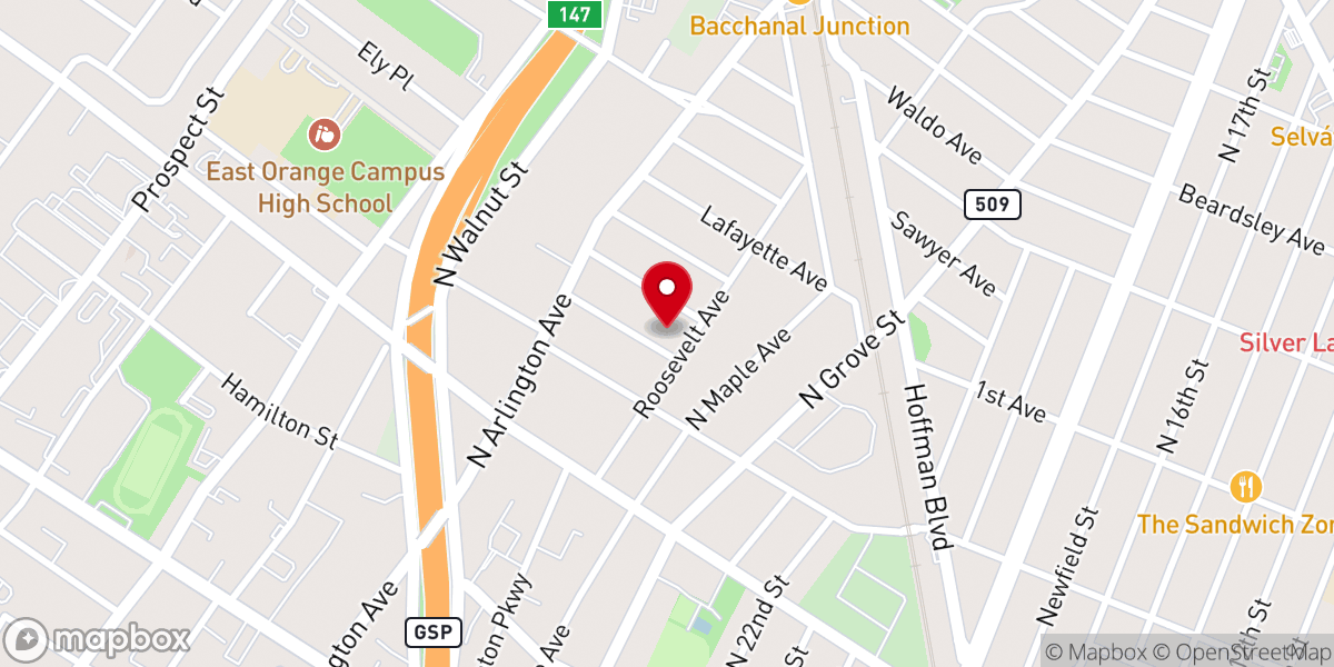 Map showing location of Bethel Gospel Chapel