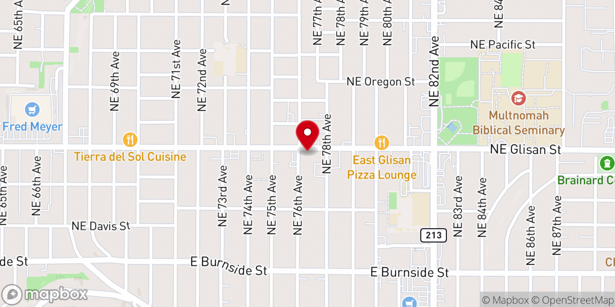 Map showing location of Christs Church of Portland Oregon