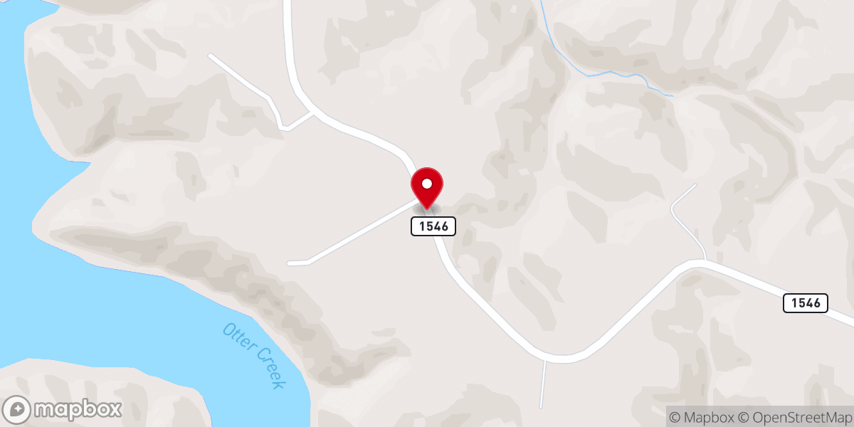 Map showing location of Cherry grove Baptist Church