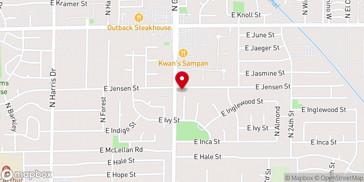 Map showing location of St. John the Evangelist Orthodox Church