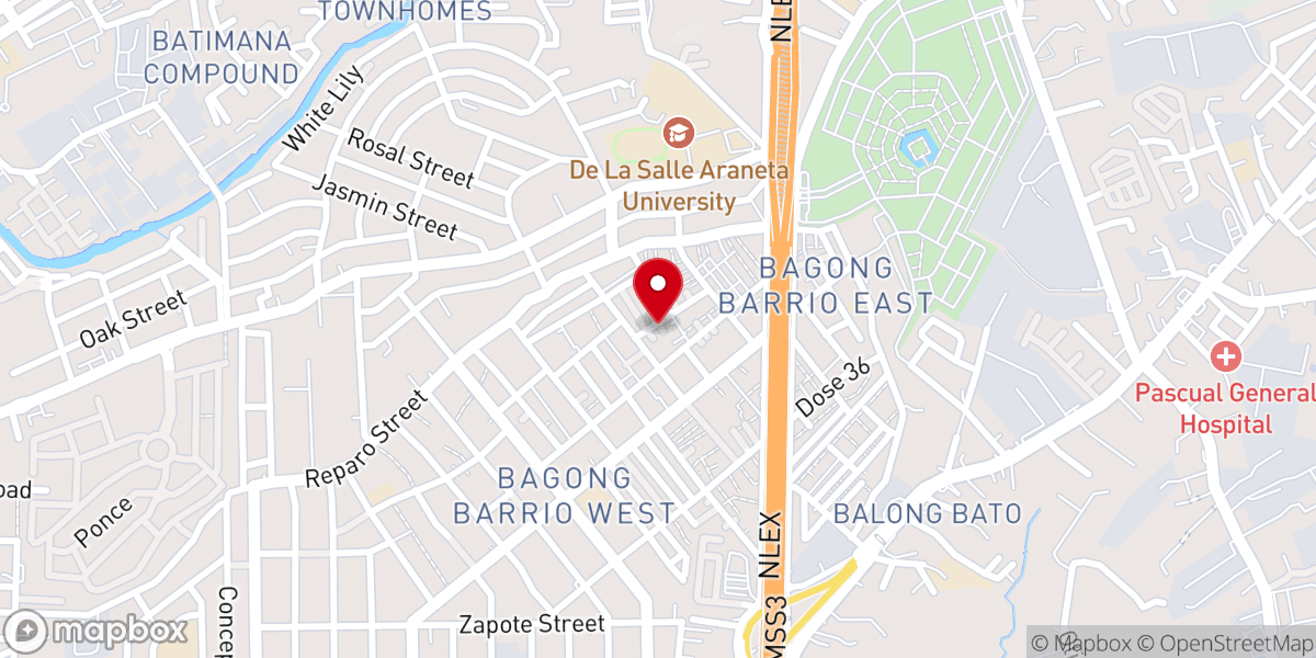 Map showing location of Love Baptist Church