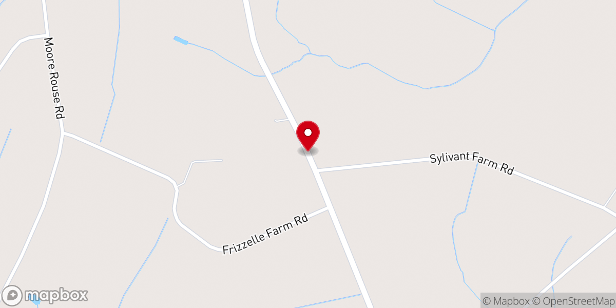 Map showing location of Covenant of Faith Church