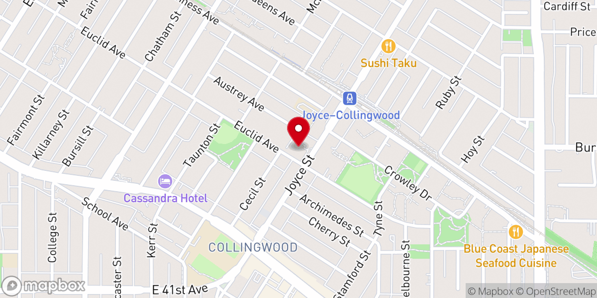 Map showing location of St. Mary's Parish