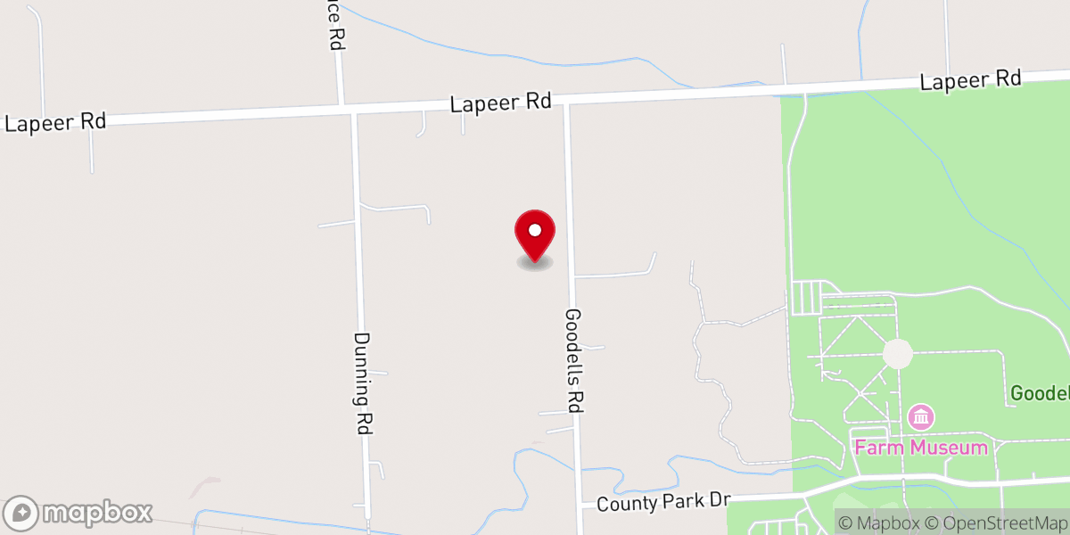 Map showing location of First Baptist Church
