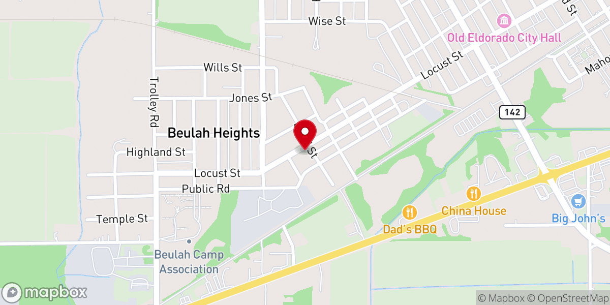 Map showing location of Straight Gate Ministries