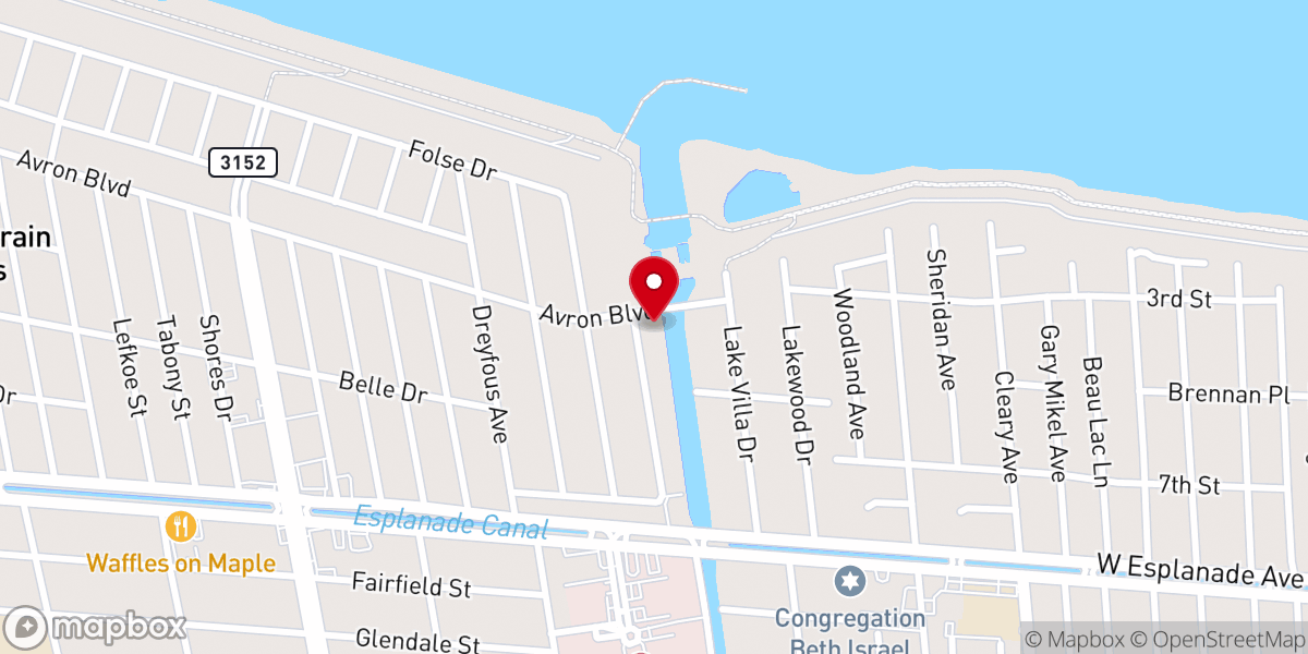 Map showing location of God Bless You Inc