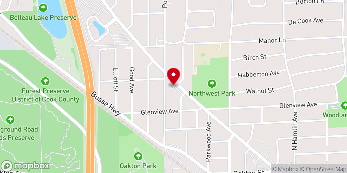 Map showing location of Hope Community Bible Church