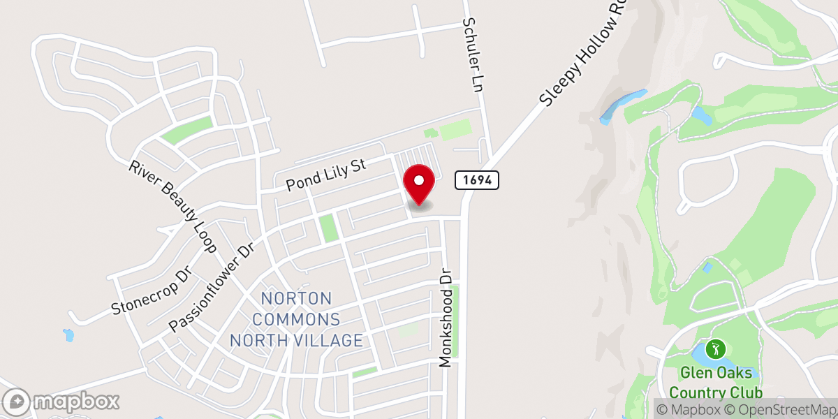 Map showing location of St Bernadette Church