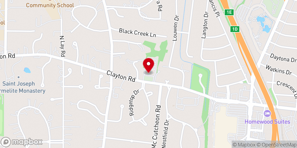 Map showing location of Ethical Society of St. Louis