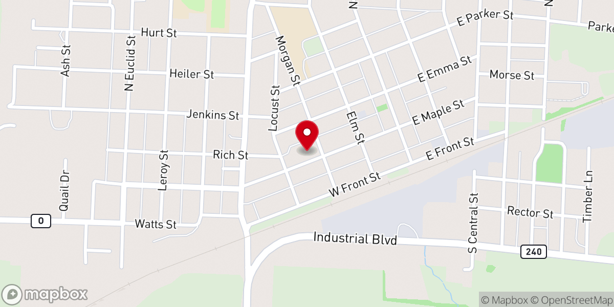 Map showing location of Missouri Valley Baptist
