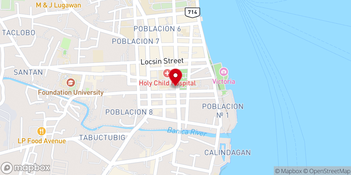 Map showing location of Campanario de Dumaguete