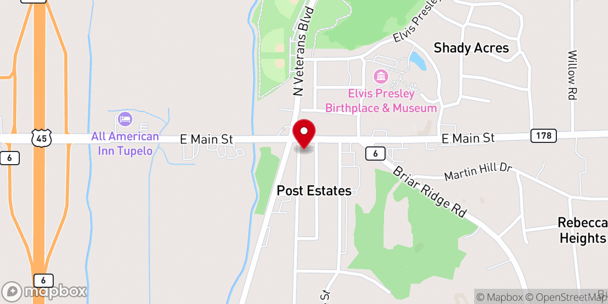 Map showing location of New Dawn Church