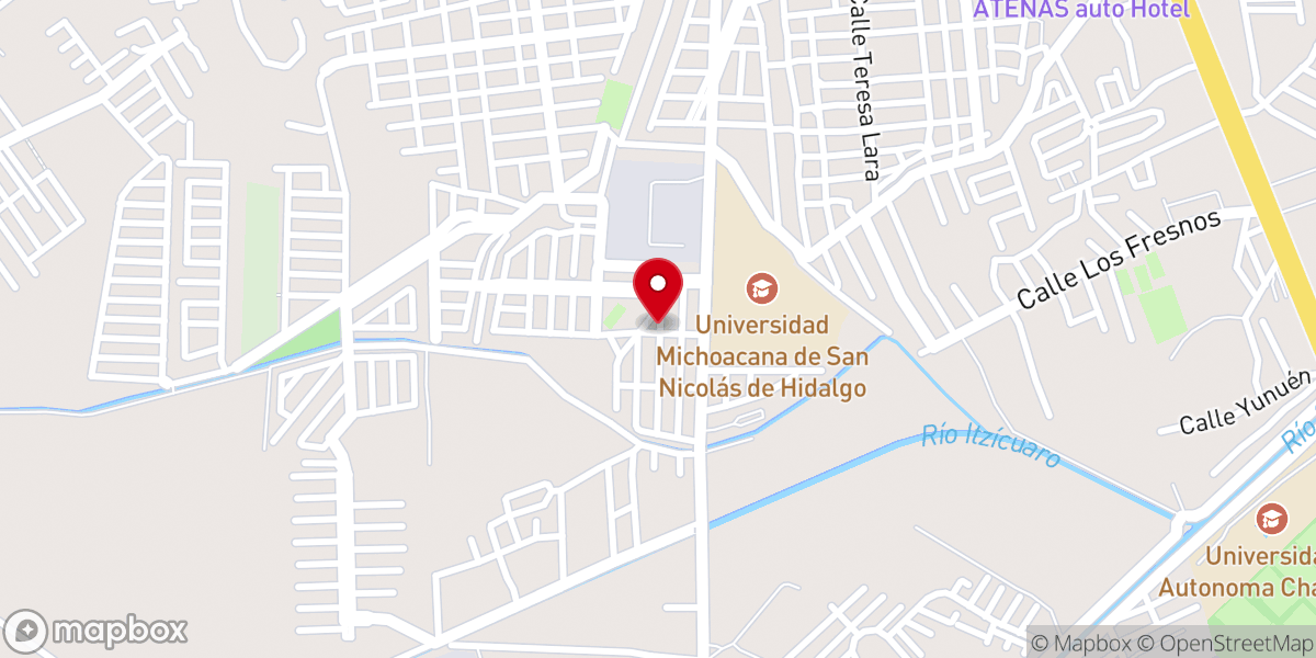 Map showing location of Templo del Señor de La Misericordia