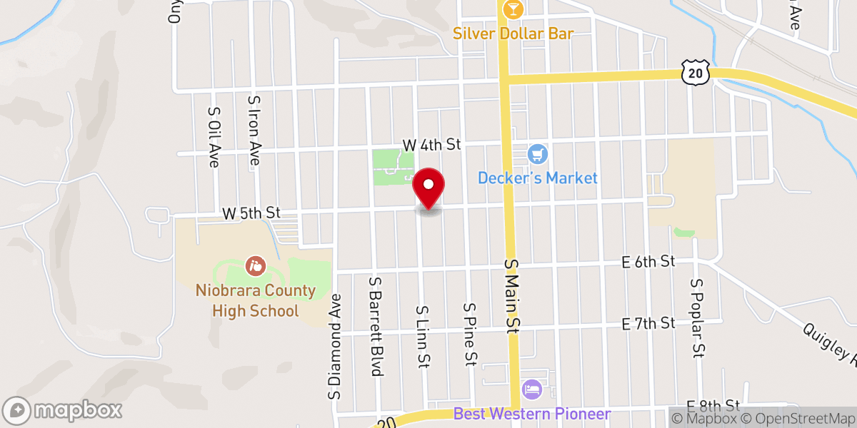 Map showing location of St Paul's Evangelical Lutheran