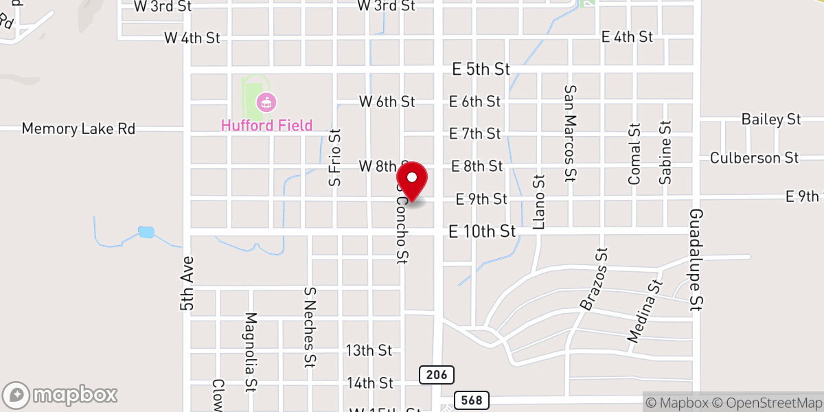 Map showing location of Trinity Methodist Church