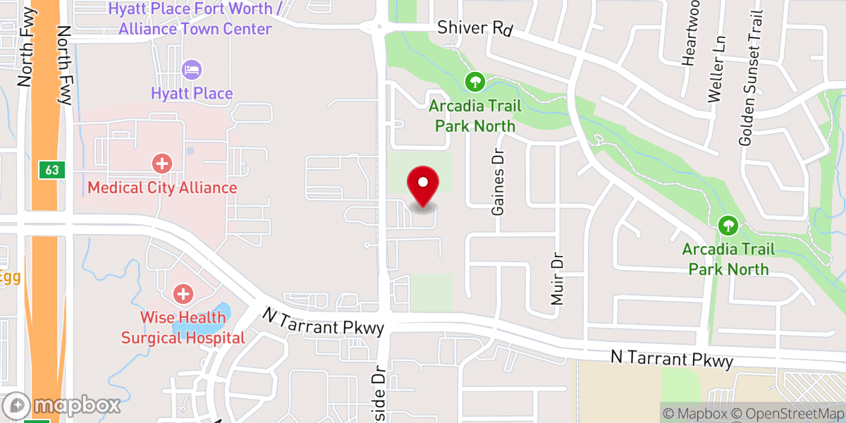 Map showing location of Light of the World Church