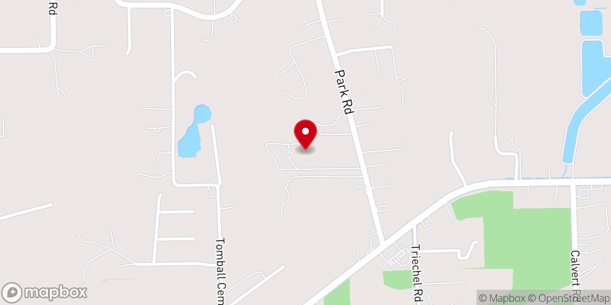 Map showing location of Church Project Tomball