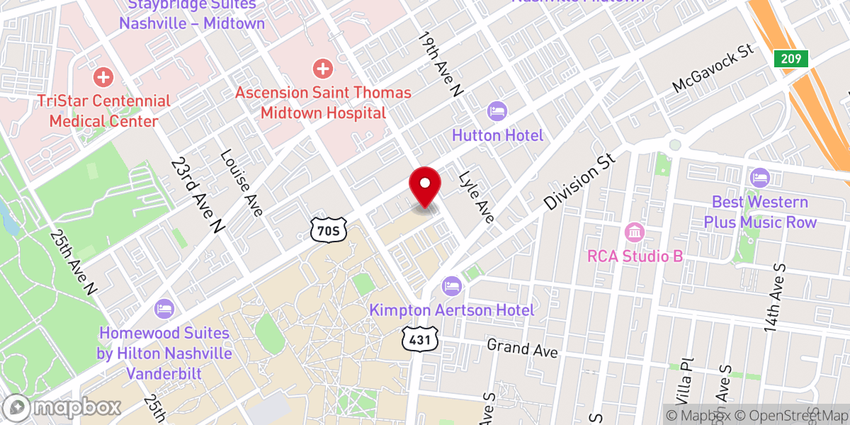 Map showing location of University Catholic